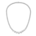 Lab Grown Graduated 4 Prong Tennis Necklace