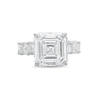 Lab Grown Asscher Diamond Engagement Ring