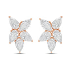 Lab Grown Multi Shaped Diamond Cluster Earrings