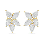 Lab Grown Multi Shaped Diamond Cluster Earrings