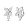 Lab Grown Multi Shaped Diamond Cluster Earrings