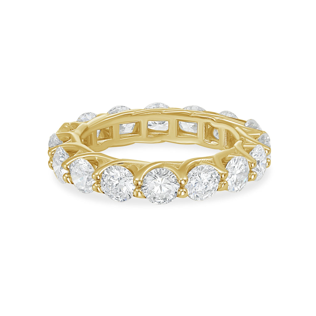 Lab Grown Round Diamond Scalloped Eternity Band