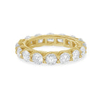 Lab Grown Round Diamond Scalloped Eternity Band