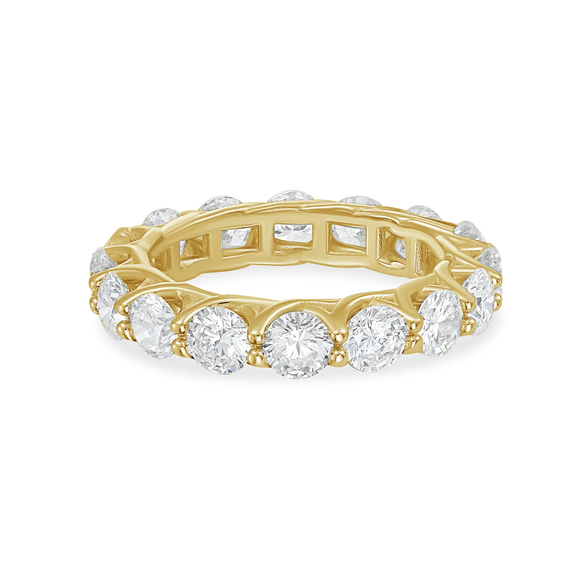 Lab Grown Round Diamond Scalloped Eternity Band