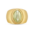 18K Yellow Gold Men's Tiger Eye Ring