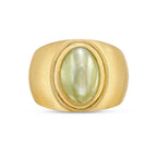 18K Yellow Gold Men's Tiger Eye Ring