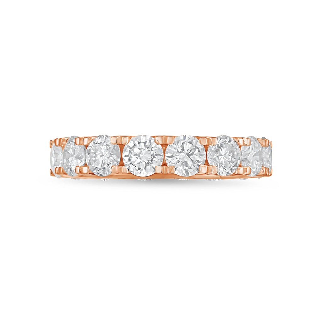 Lab Grown Round Diamond U-Prong Eternity Band