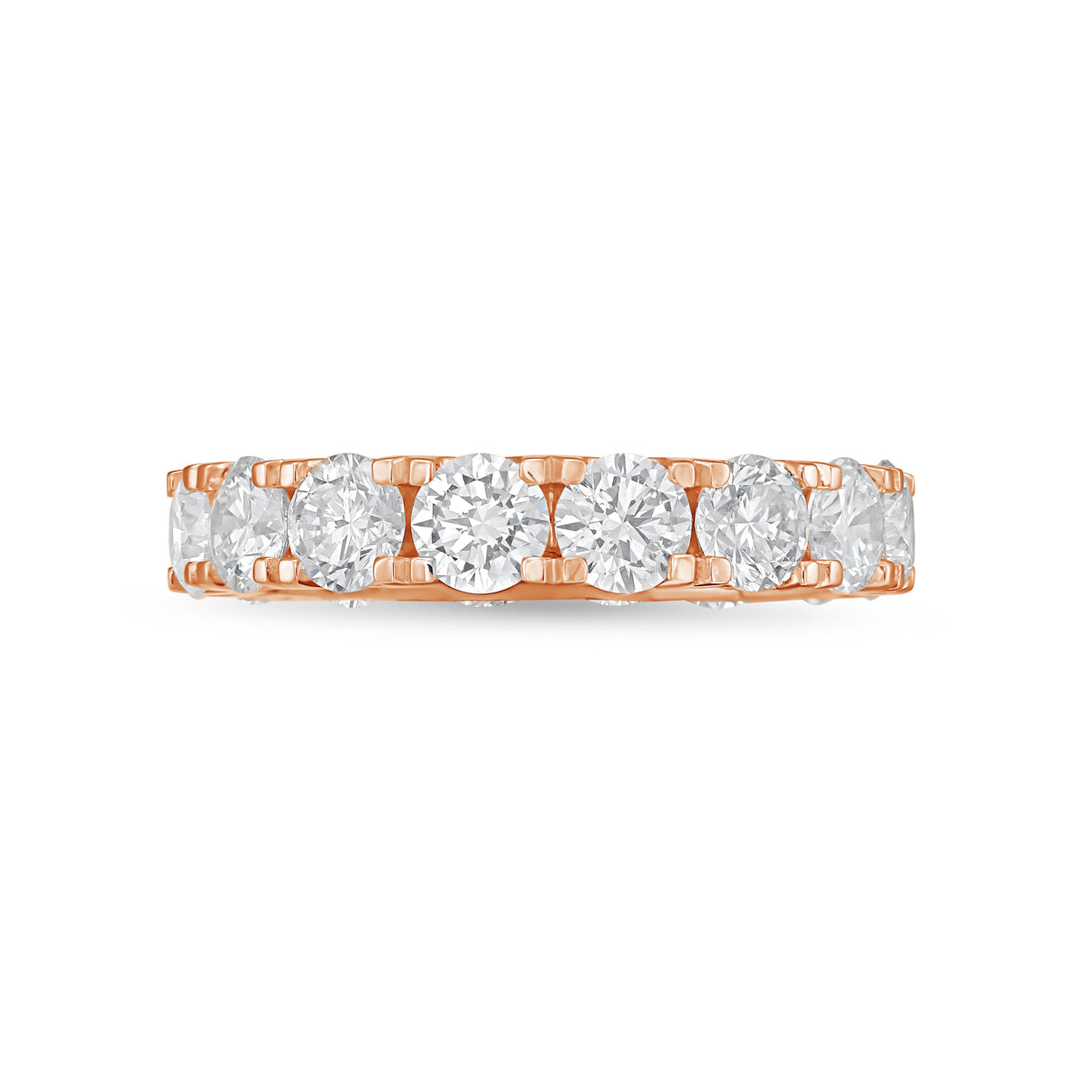 Lab Grown Round Diamond U-Prong Eternity Band