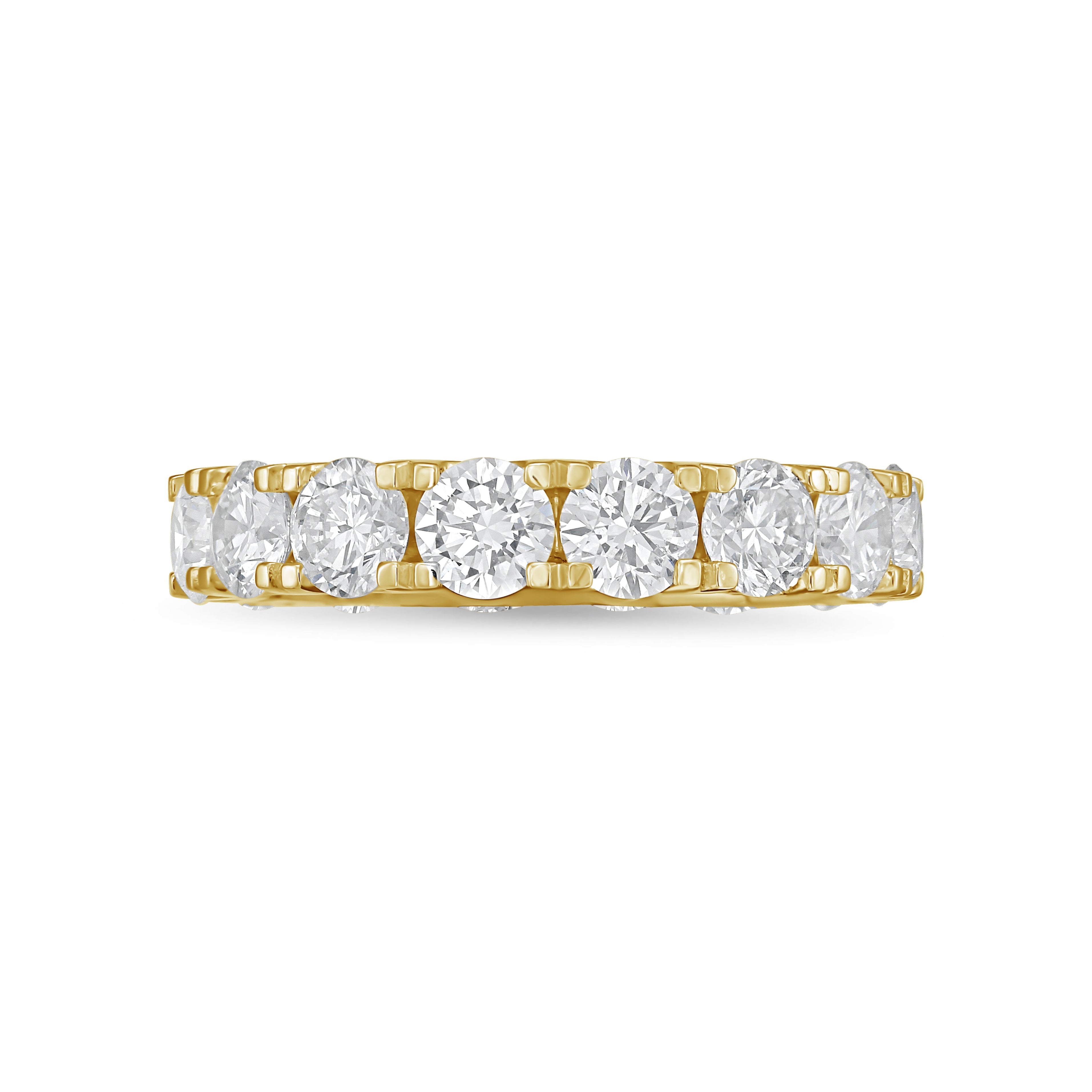 Lab Grown Round Diamond U-Prong Eternity Band
