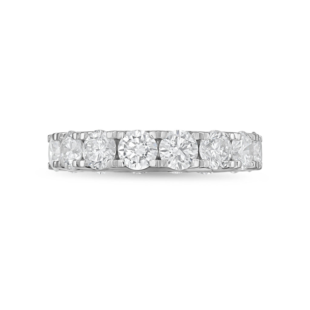 Lab Grown Round Diamond U-Prong Eternity Band