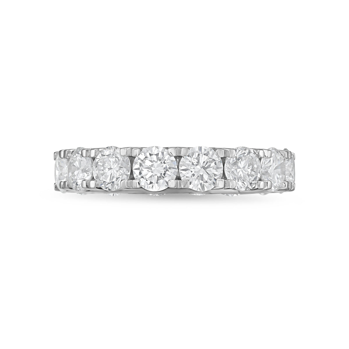 Lab Grown Round Diamond U-Prong Eternity Band