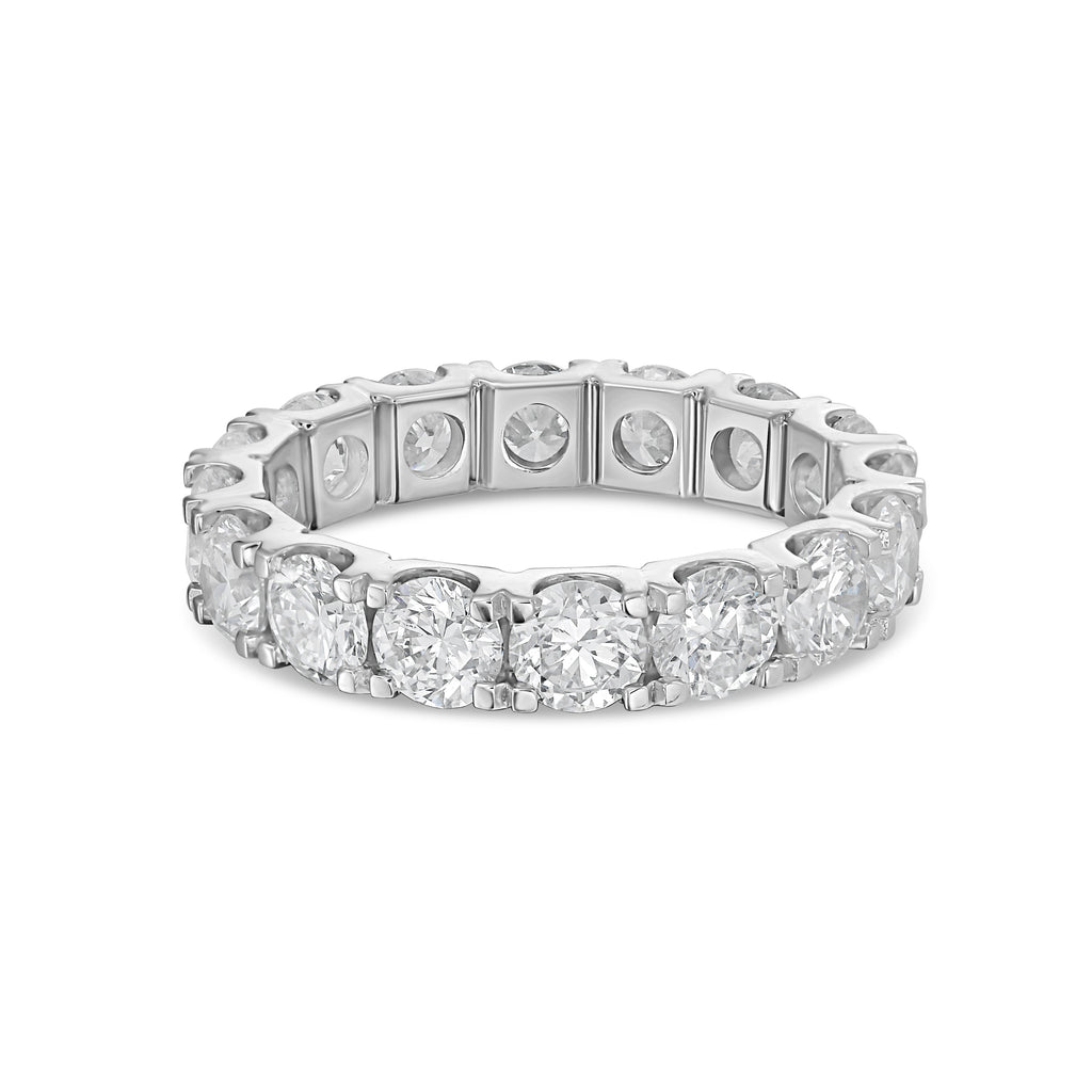 Lab Grown Round Diamond U-Prong Eternity Band