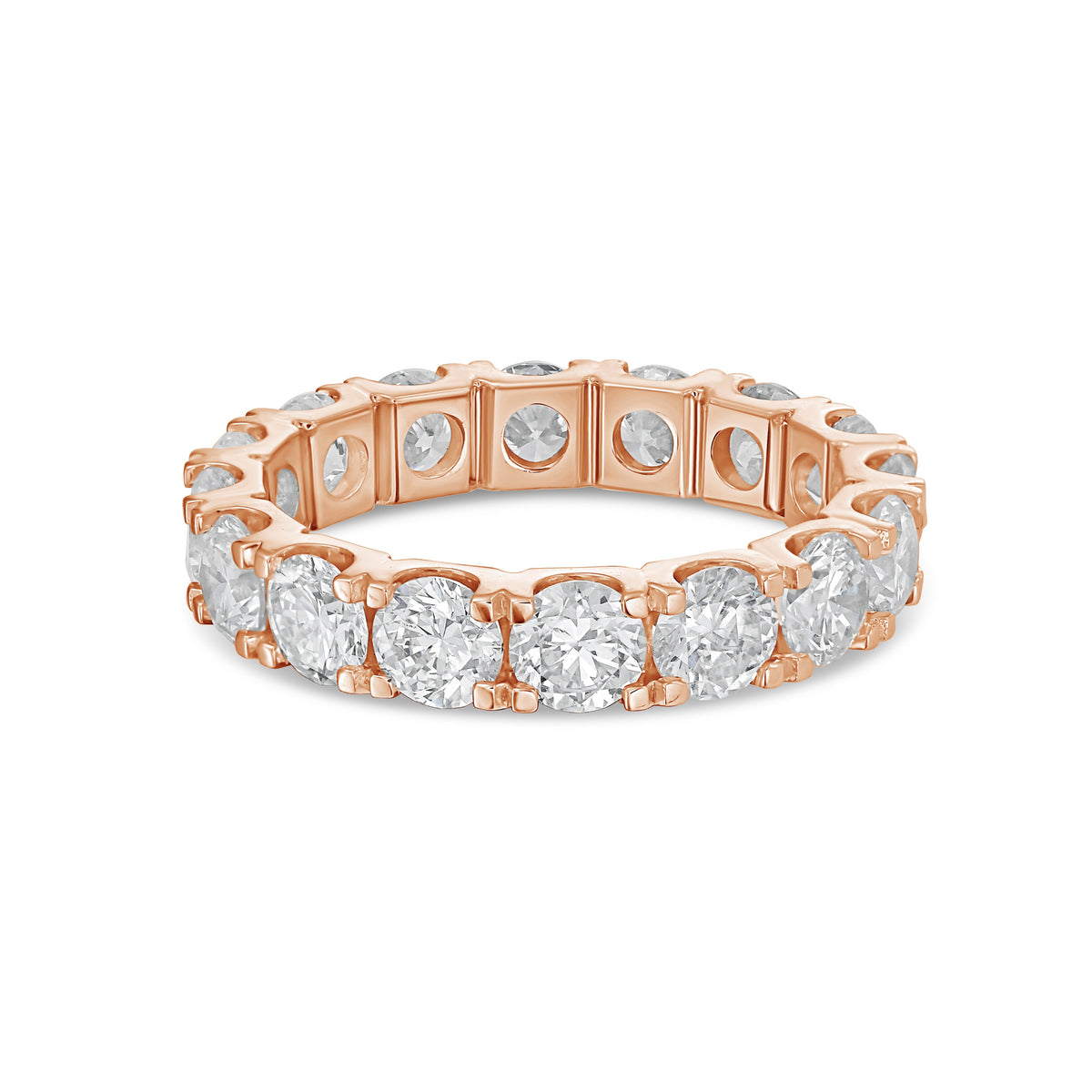 Lab Grown Round Diamond U-Prong Eternity Band