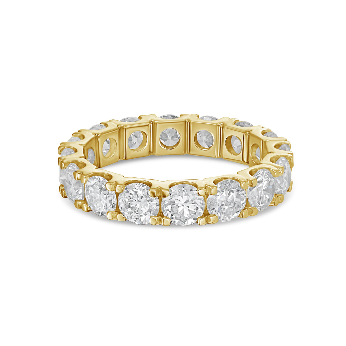 Lab Grown Round Diamond U-Prong Eternity Band