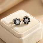 Daisy Studs by AZ Essentials in Black Diamond