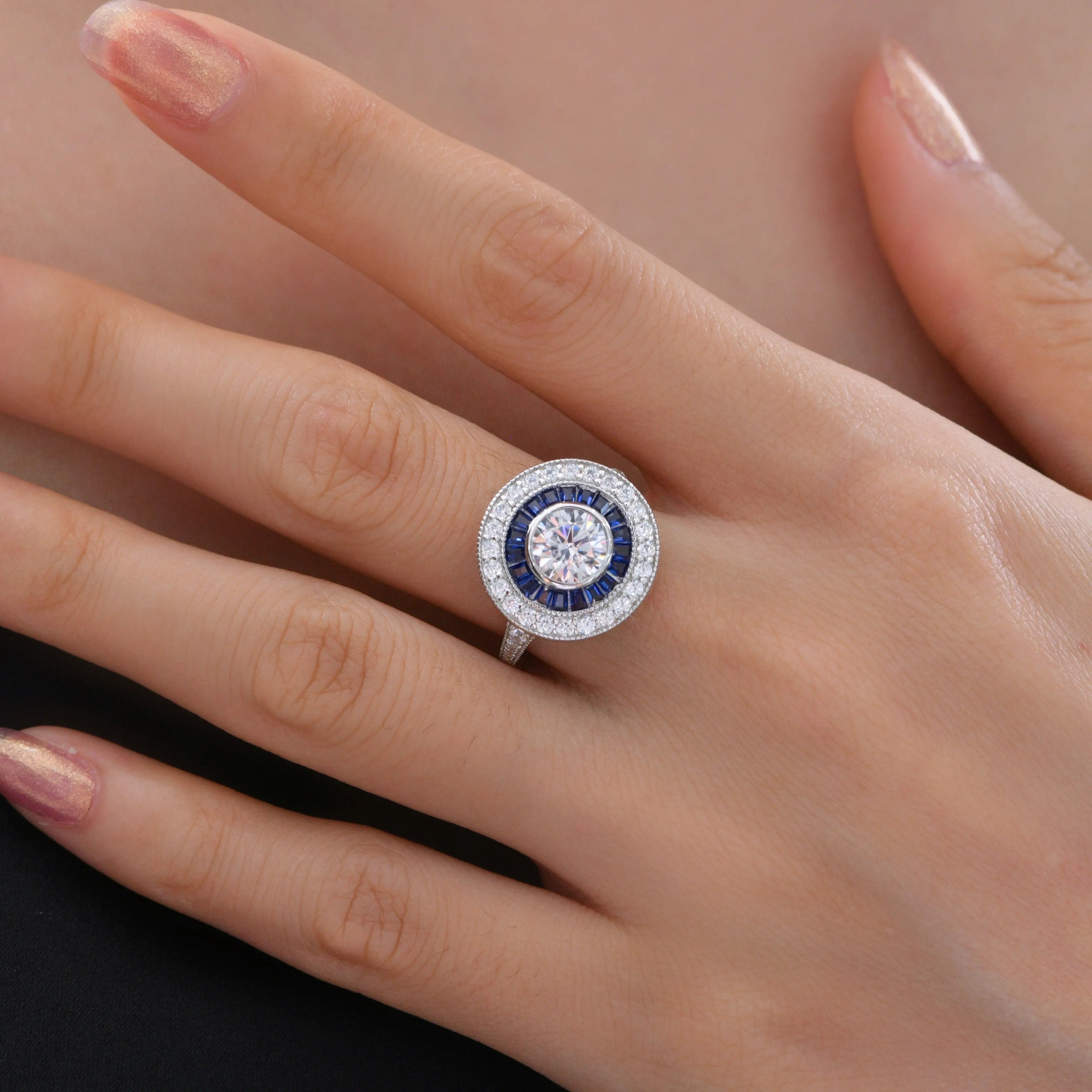 Demi Vintage 1 Carat Diamond Crystalline Ring Ruby