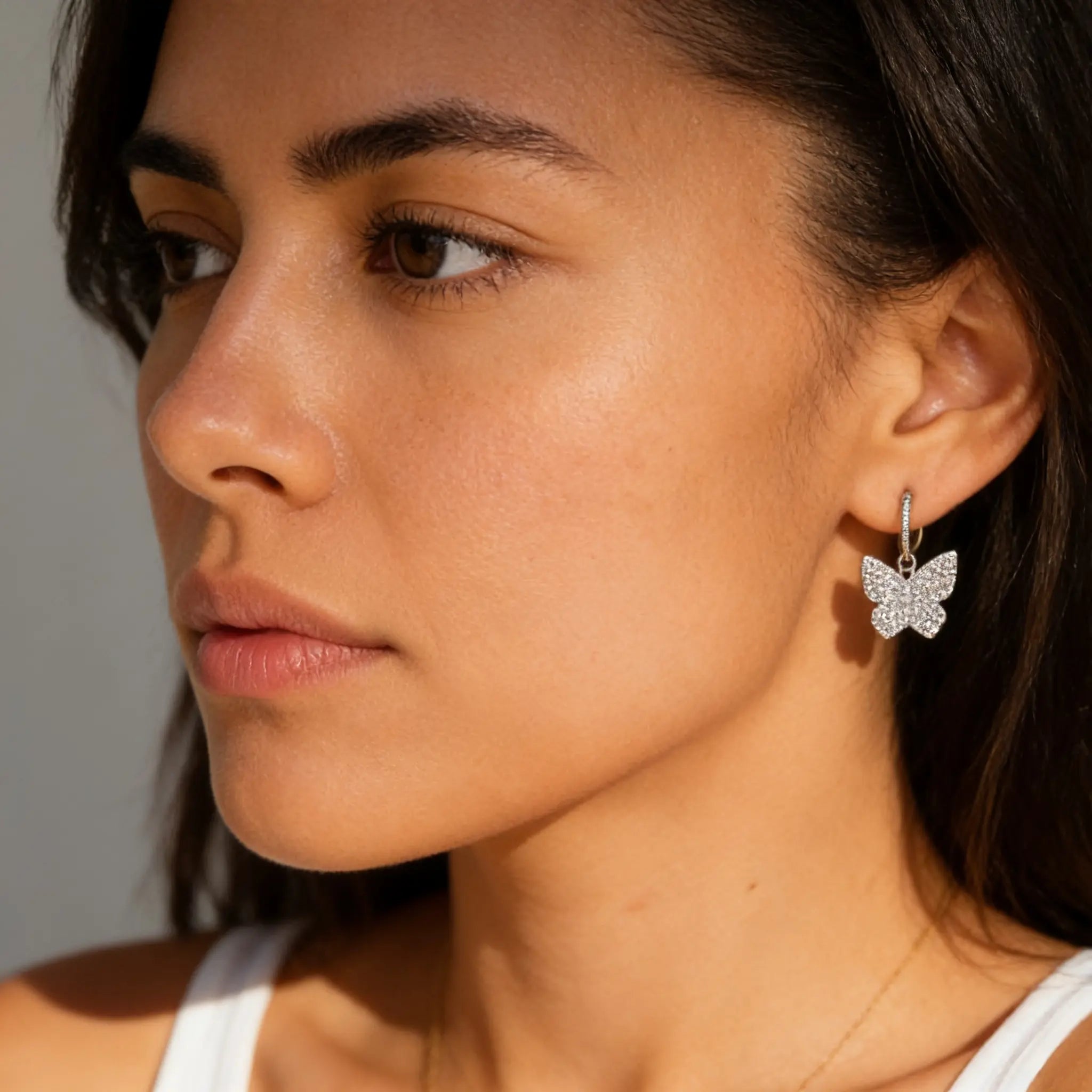Diamond Essence Butterfly Earrings