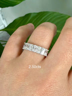 Lab Grown 7 Stone Radiant Diamond Band