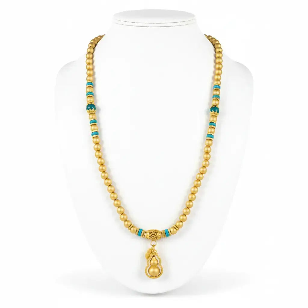 Double Gourd Turquoise Necklace