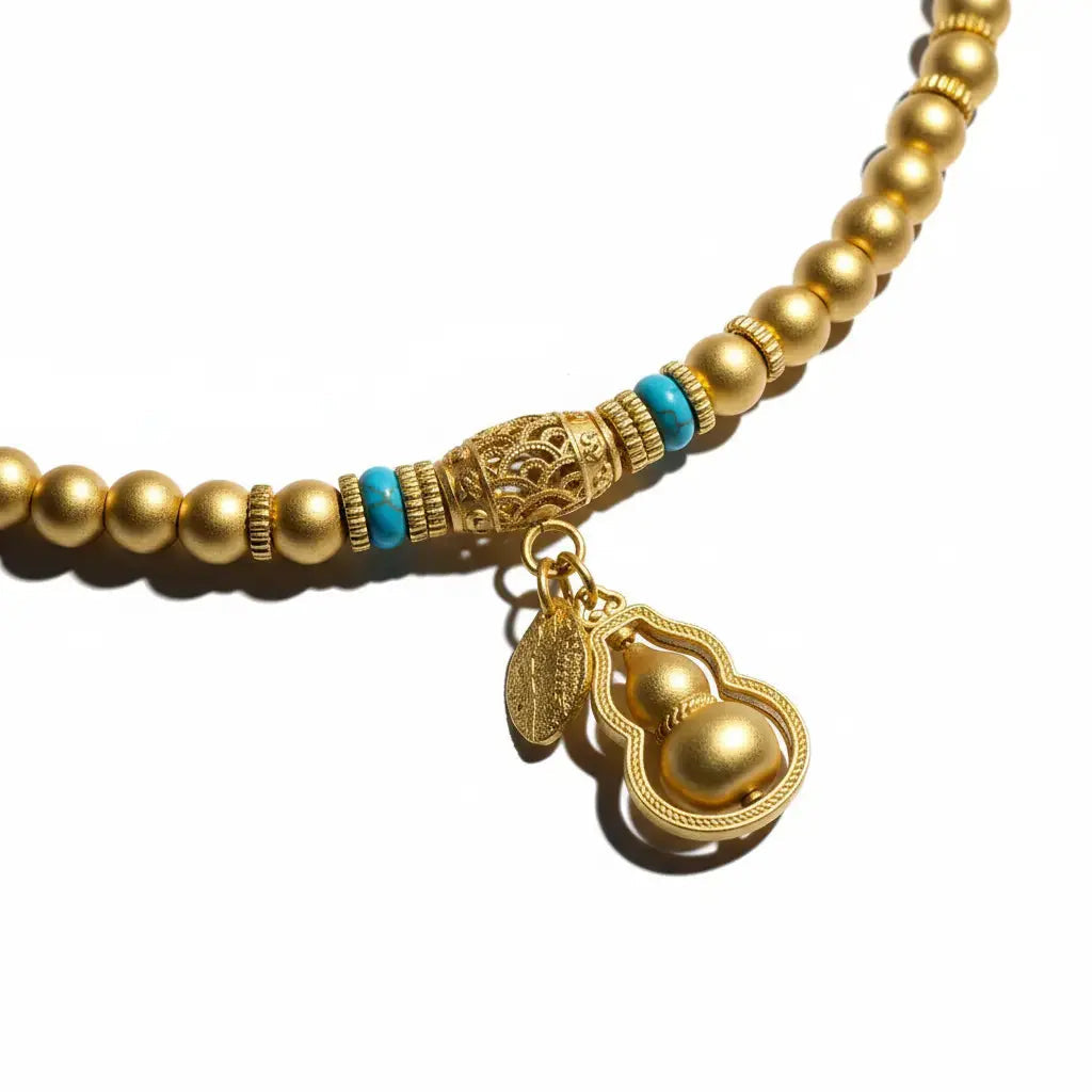 Double Gourd Turquoise Necklace