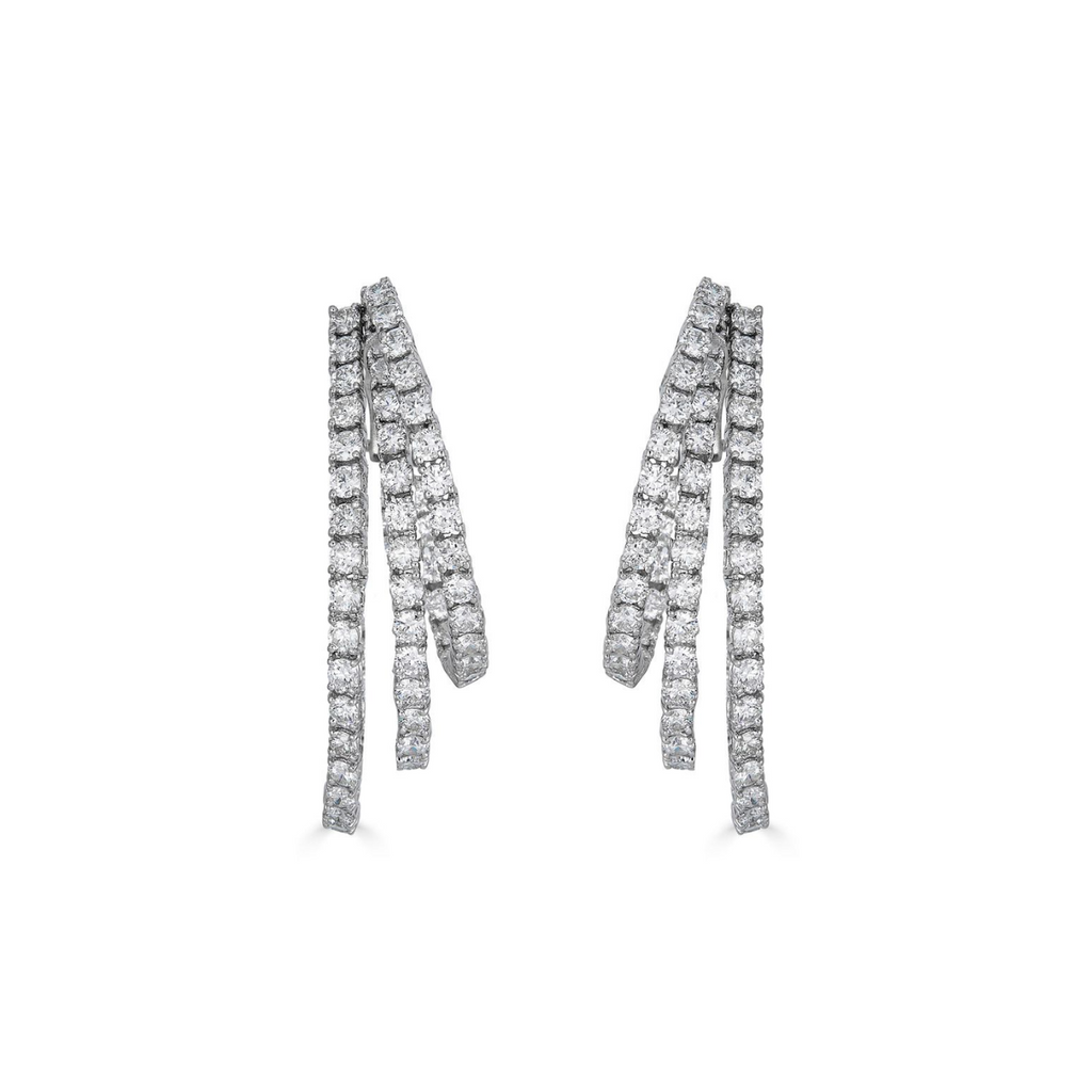 Diamond Triple Hoop