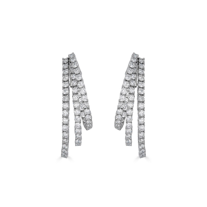 Diamond Triple Hoop