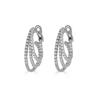 Diamond Triple Hoop