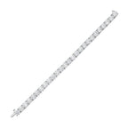 Lab-Grown Round Diamond Tennis Bracelet, 4-Prong, 14K Gold