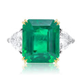 Emerald Three-Stone Ring
