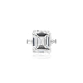 Emerald Cut Three-Stone Engagement Ring, Platinum