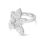 Lab Grown Multi-Cut Diamond Cluster Ring