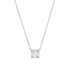Lab-Grown Diamond East West Asscher Pendant, 18K Gold