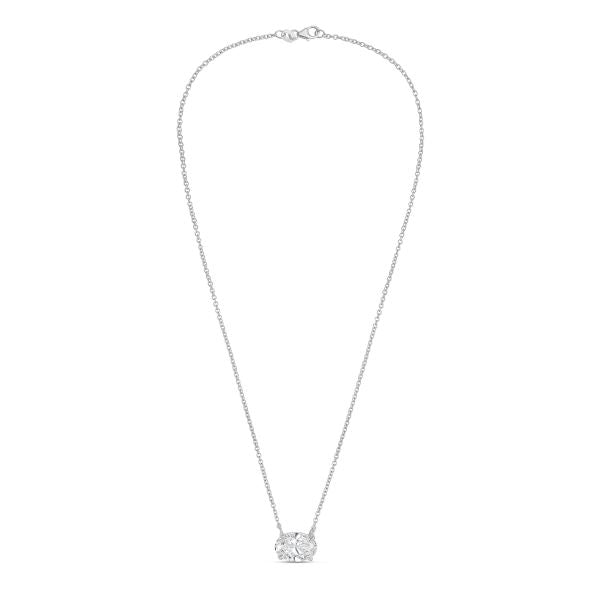 Lab Grown Diamond Oval East West Pendant