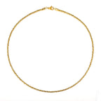 Elegant Twist Necklace Yellow Gold