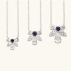 Elizabeth 61 Blue Sapphire Crystalline Necklace