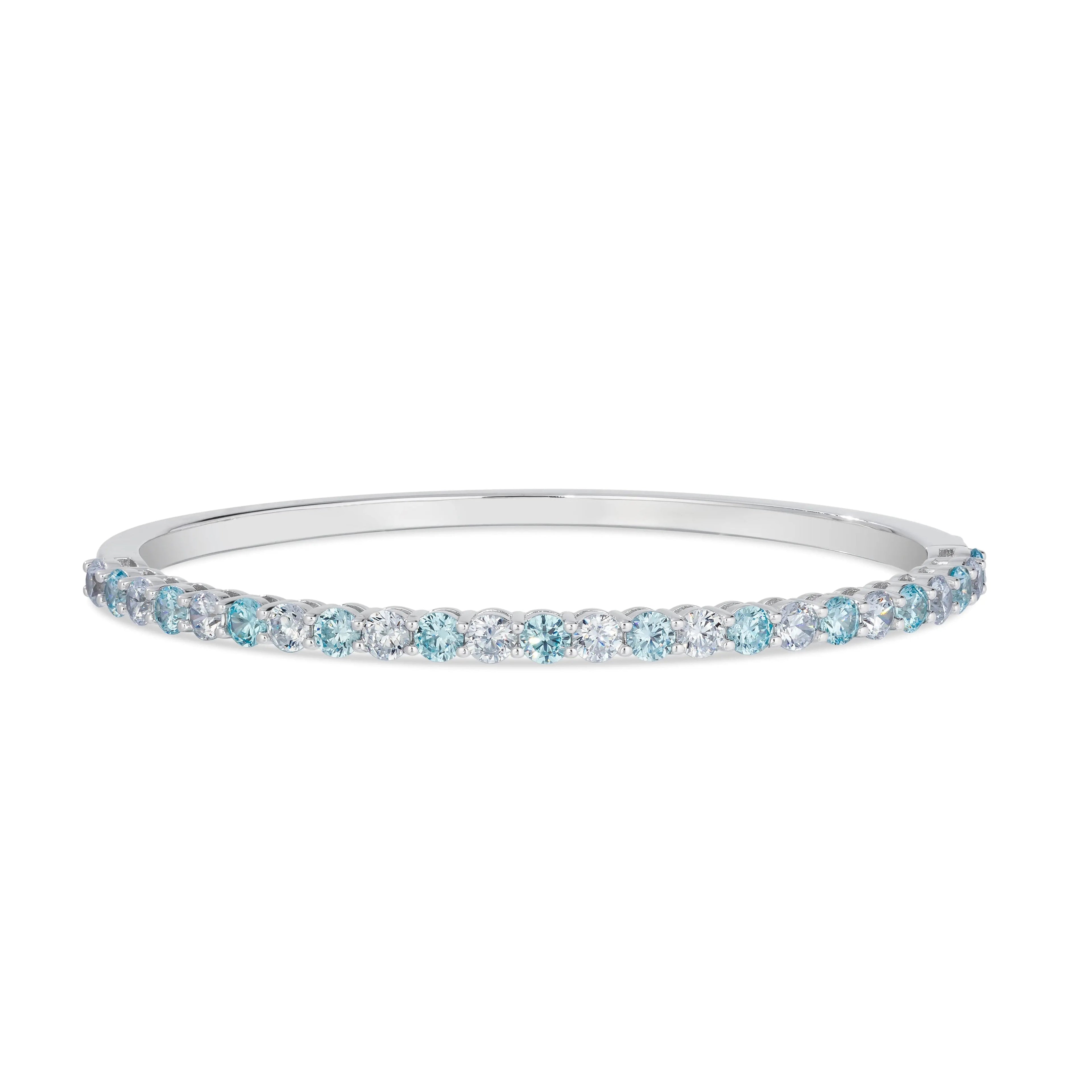 Envy Classic Bangle Bracelet in Aquamarine