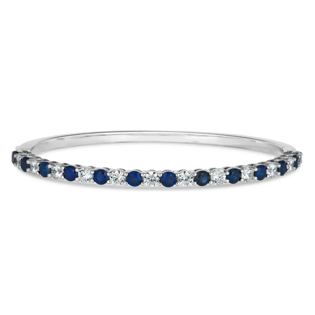 Envy Classic Bangle Bracelet in Blue Sapphire
