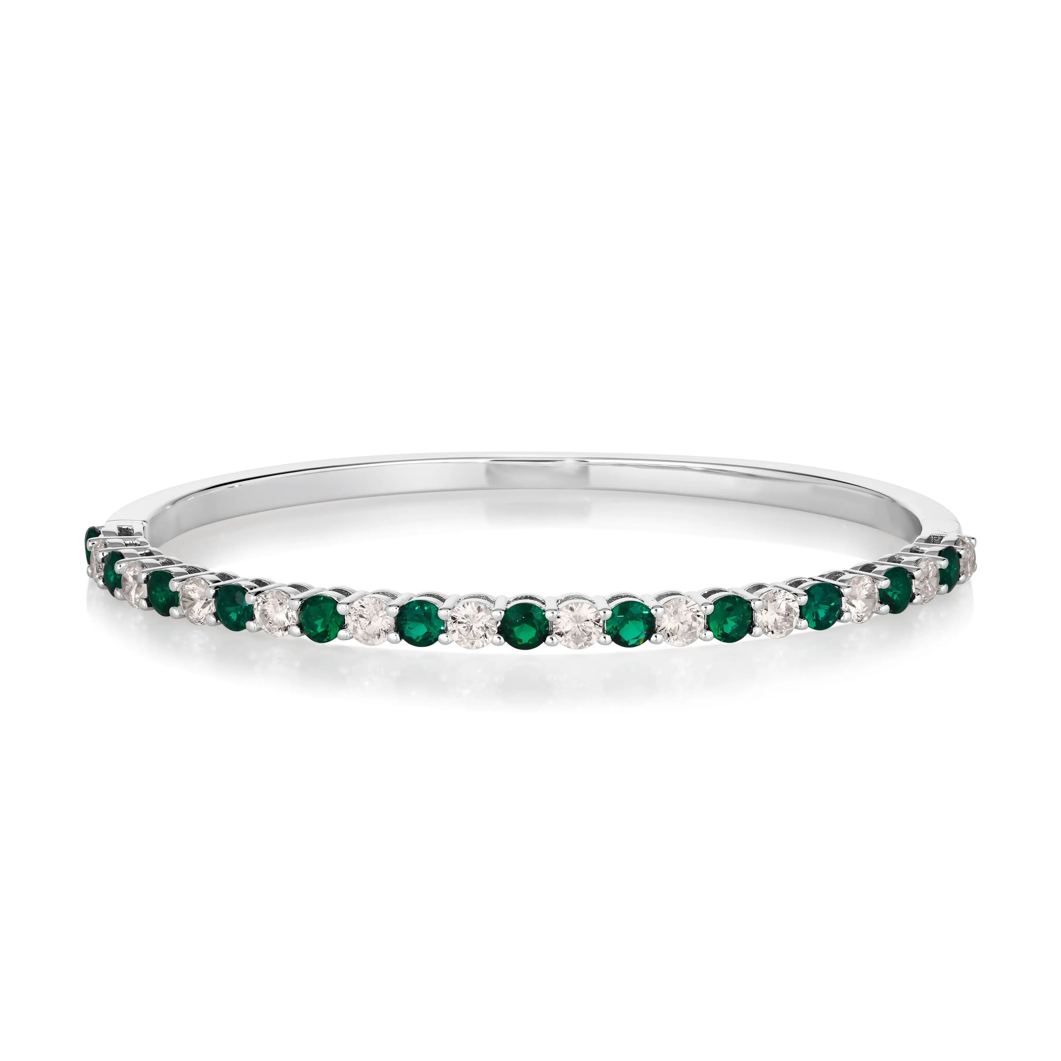 Envy Classic Bangle Bracelet in Emerald