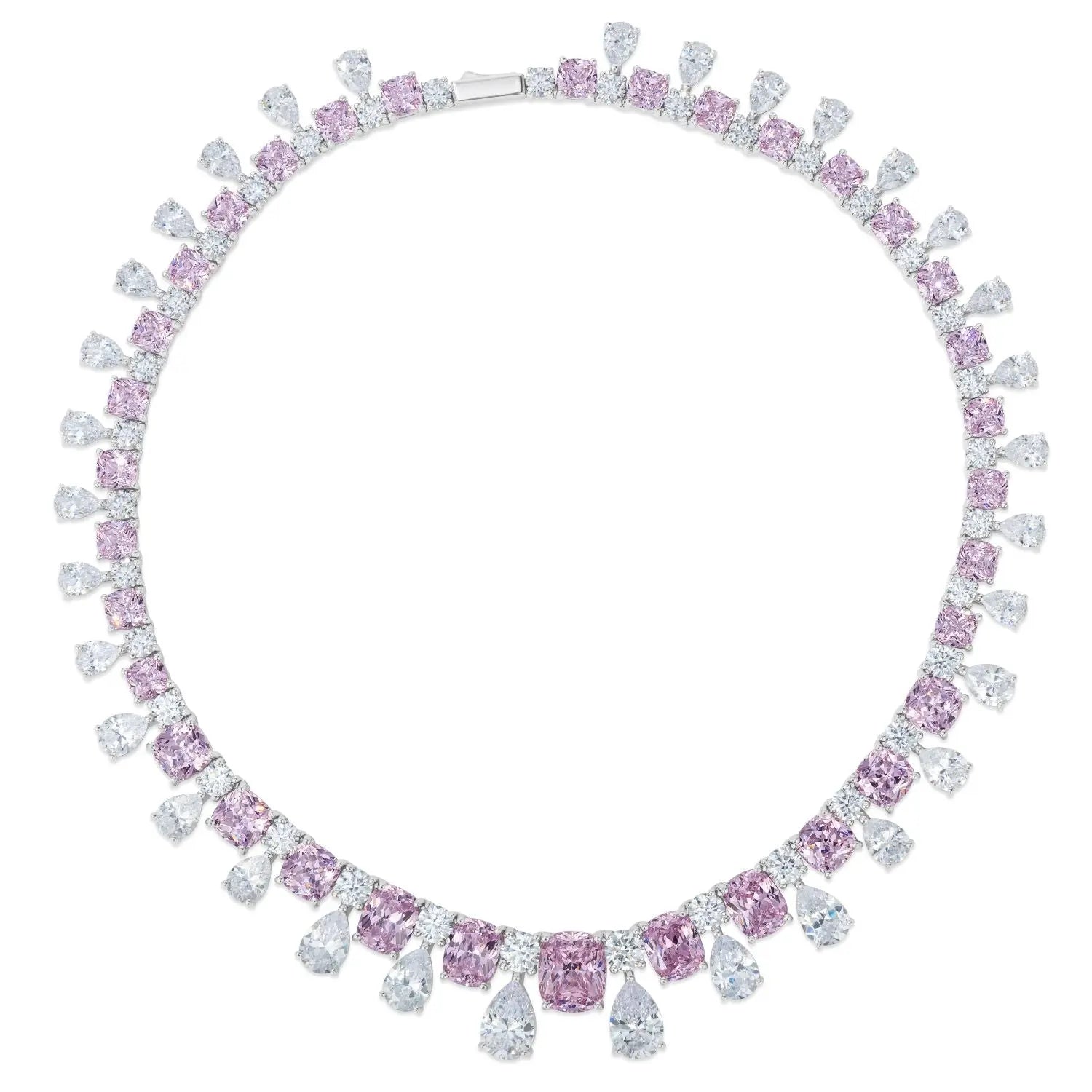 Envy Statement Necklace in Argyle Pink