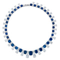 Envy Statement Necklace in Blue Sapphire
