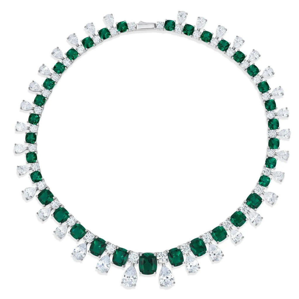 Envy Statement Necklace in Emerald