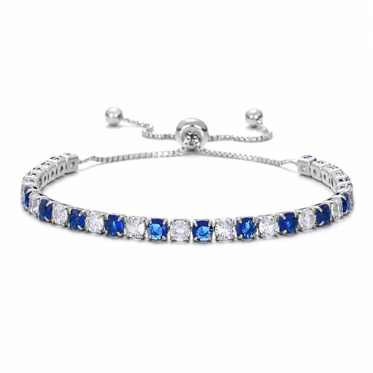 Everyday Adjustable Bolo Bracelet in Sapphire by AZ Essentials