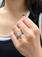Lab-Grown Round Diamond Split Shank Engagement Ring
