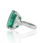 15.85ct Zambian Emerald Three-Stone Ring