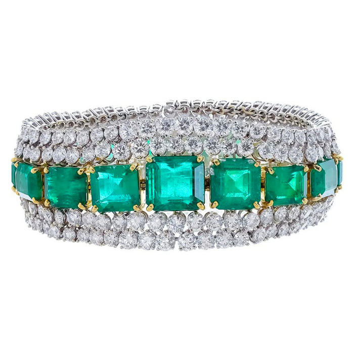 Emerald Diamond Bracelet
