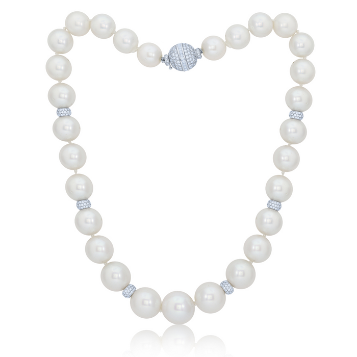 Pearl and Diamond Necklace