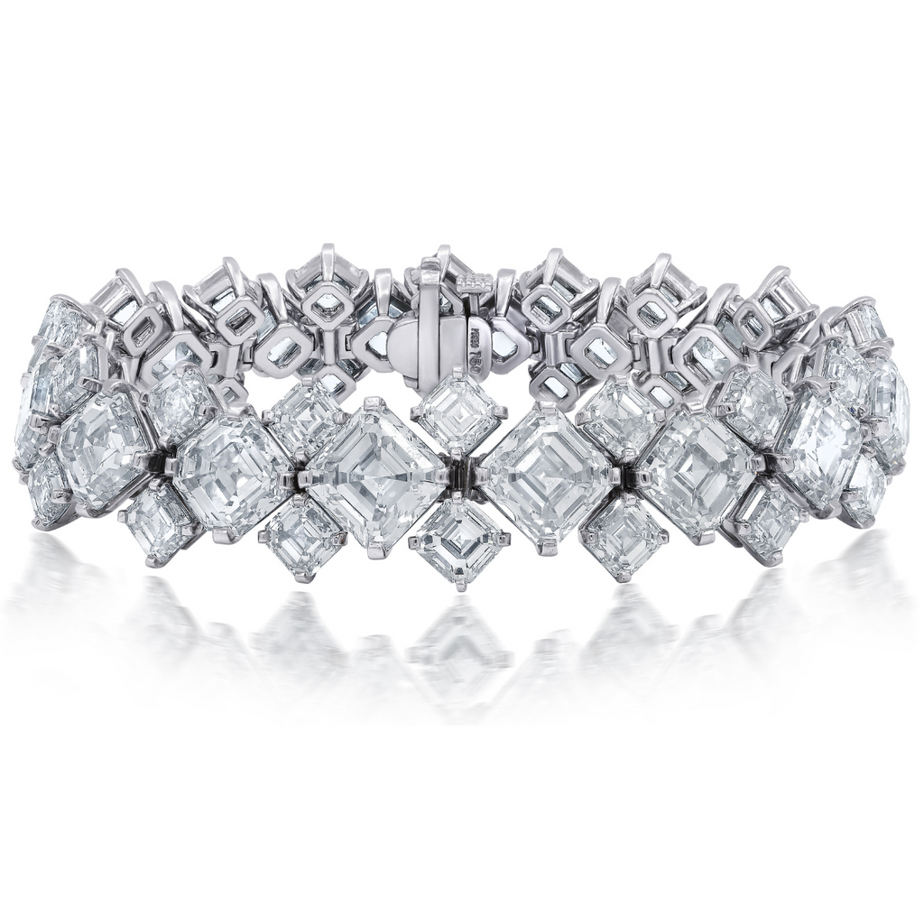 Asscher Cut Diamond Bracelet