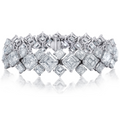 Asscher Cut Diamond Bracelet