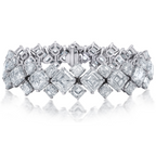 Asscher Cut Diamond Bracelet