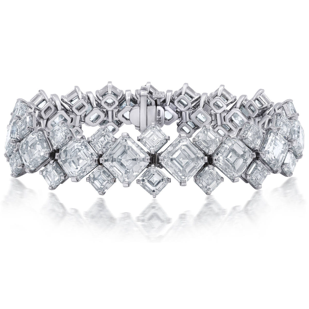 Asscher Cut Diamond Bracelet